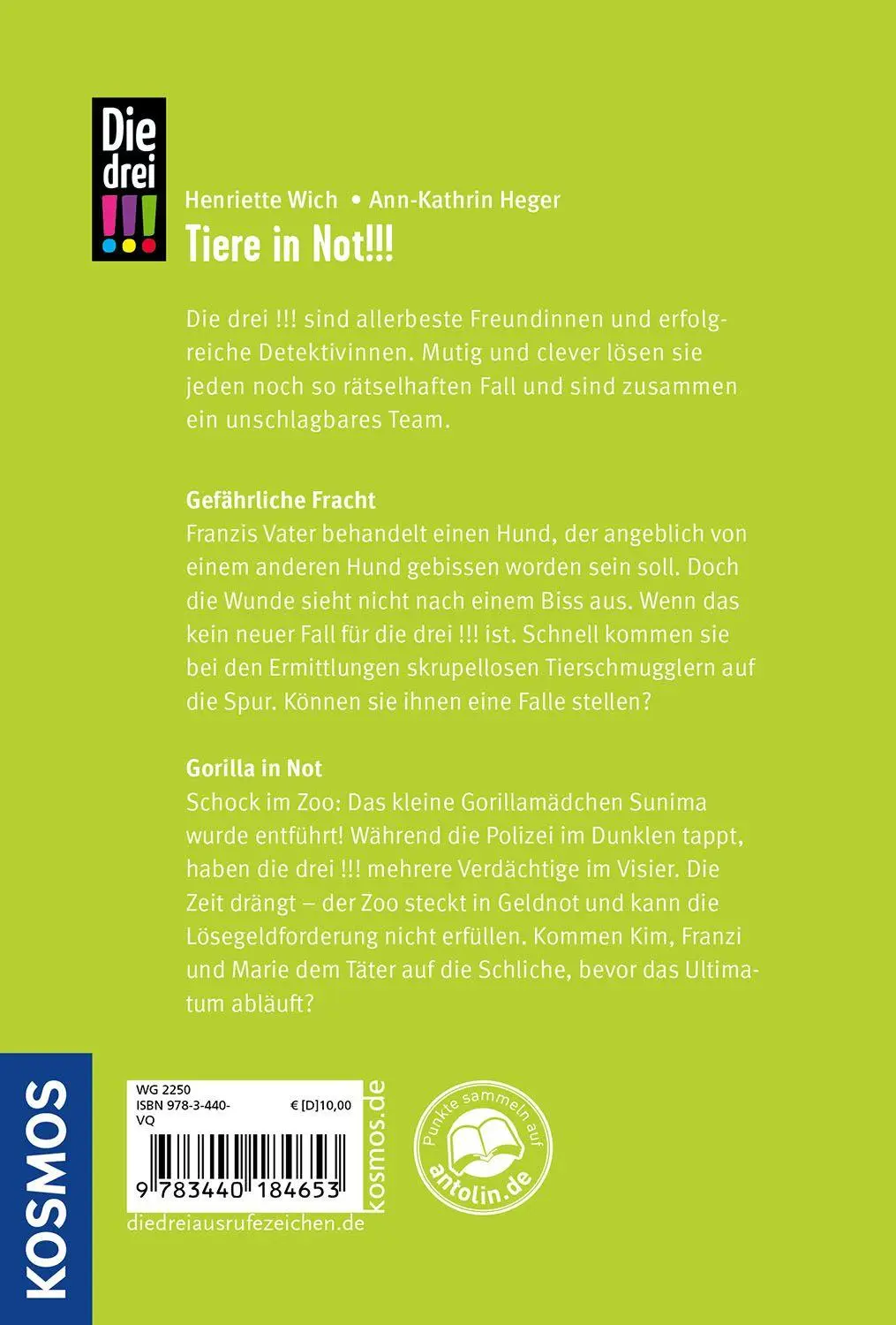 Bild: 9783440184653 | Die drei !!!, Gefährliche Fracht / Gorilla in Not (Doppelband) | Buch