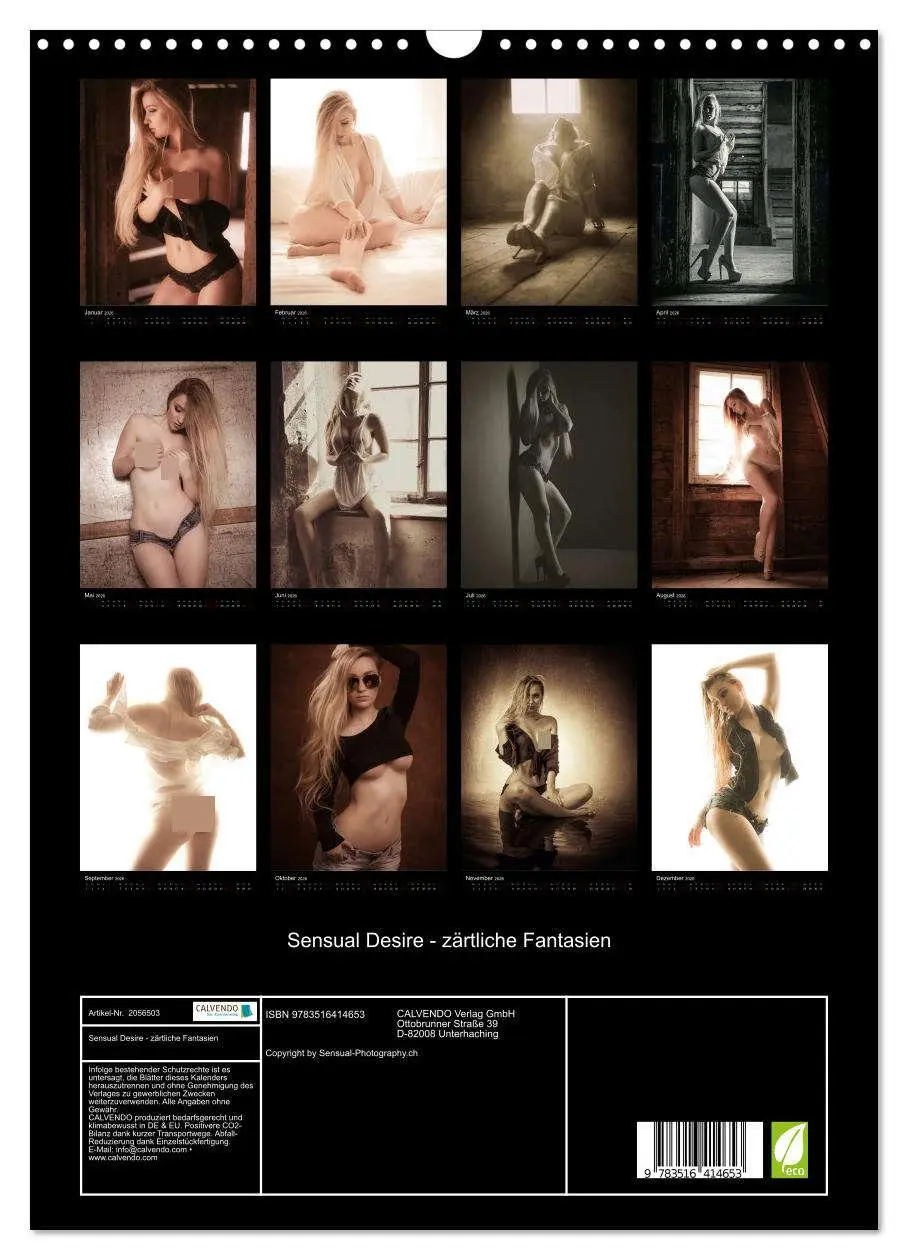 Bild: 9783516414653 | Sensual Desire - zärtliche Fantasien (Wandkalender 2026 DIN A3...