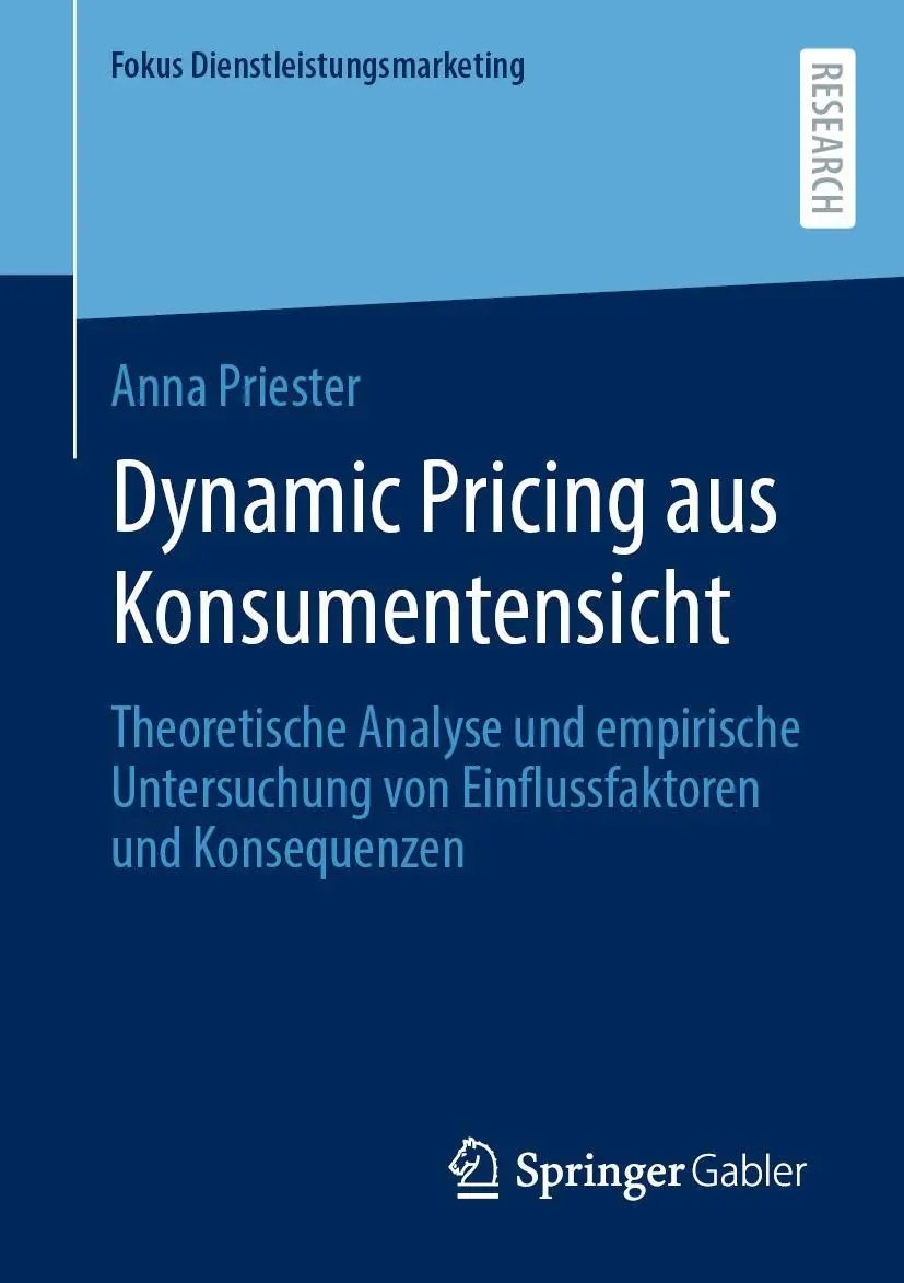Cover: 9783658394653 | Dynamic Pricing aus Konsumentensicht | Anna Priester | Taschenbuch