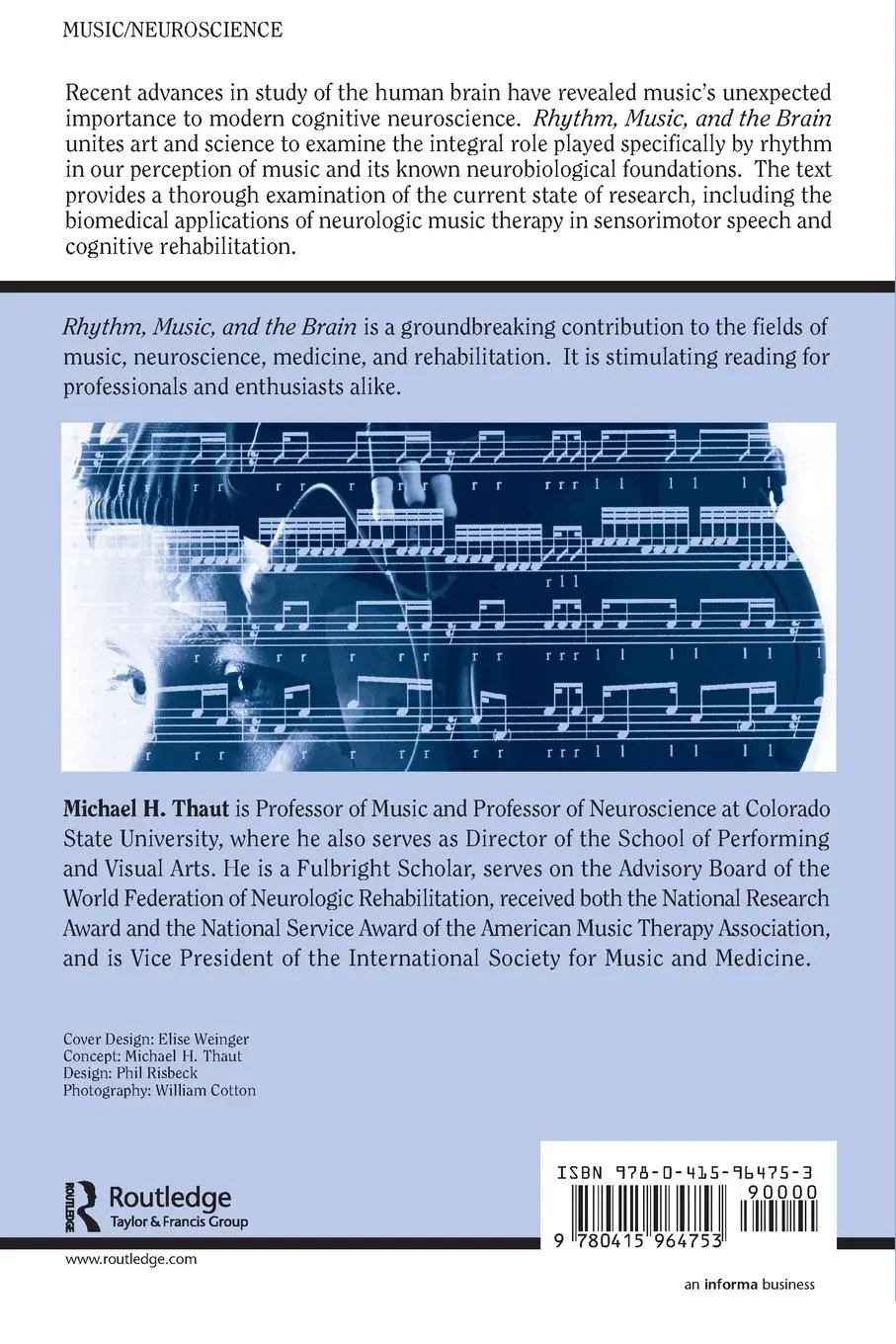 Rückseite: 9780415964753 | Rhythm, Music, and the Brain | Michael Thaut | Taschenbuch | Englisch