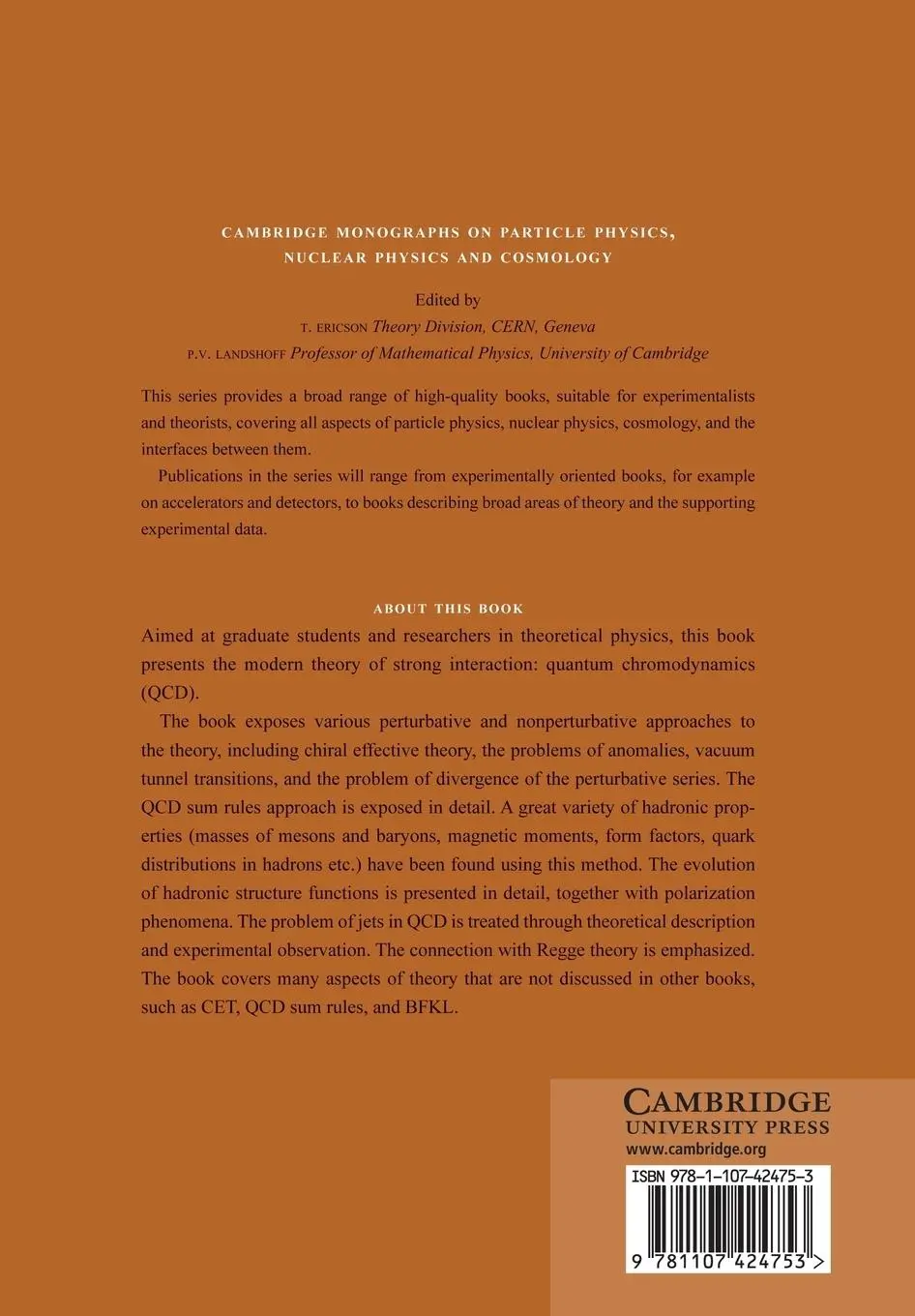 Rückseite: 9781107424753 | Quantum Chromodynamics | Perturbative and Nonperturbative Aspects