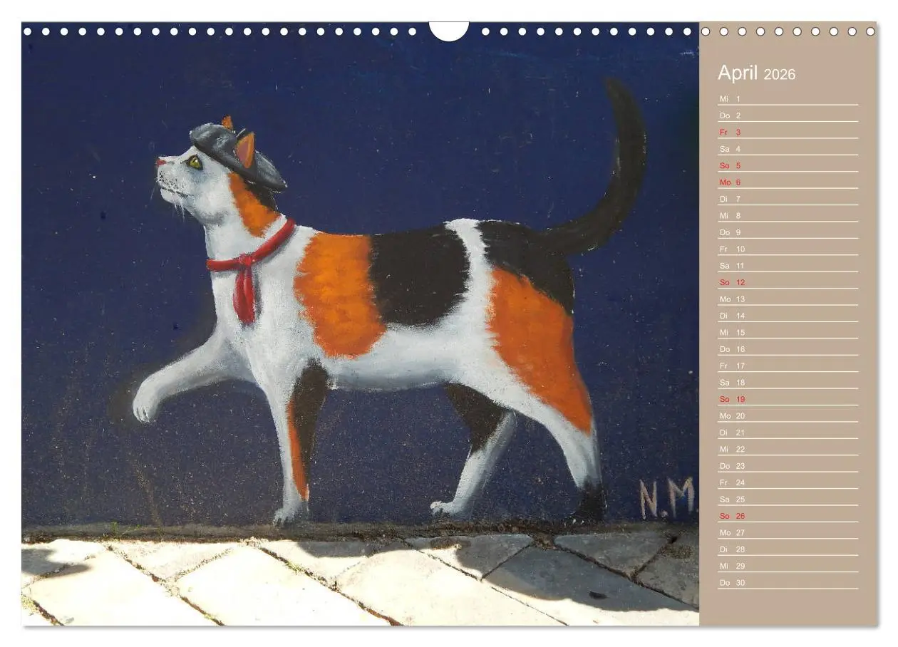 Bild: 9783457934753 | Flensburger Katzen (Wandkalender 2026 DIN A3 quer), CALVENDO...