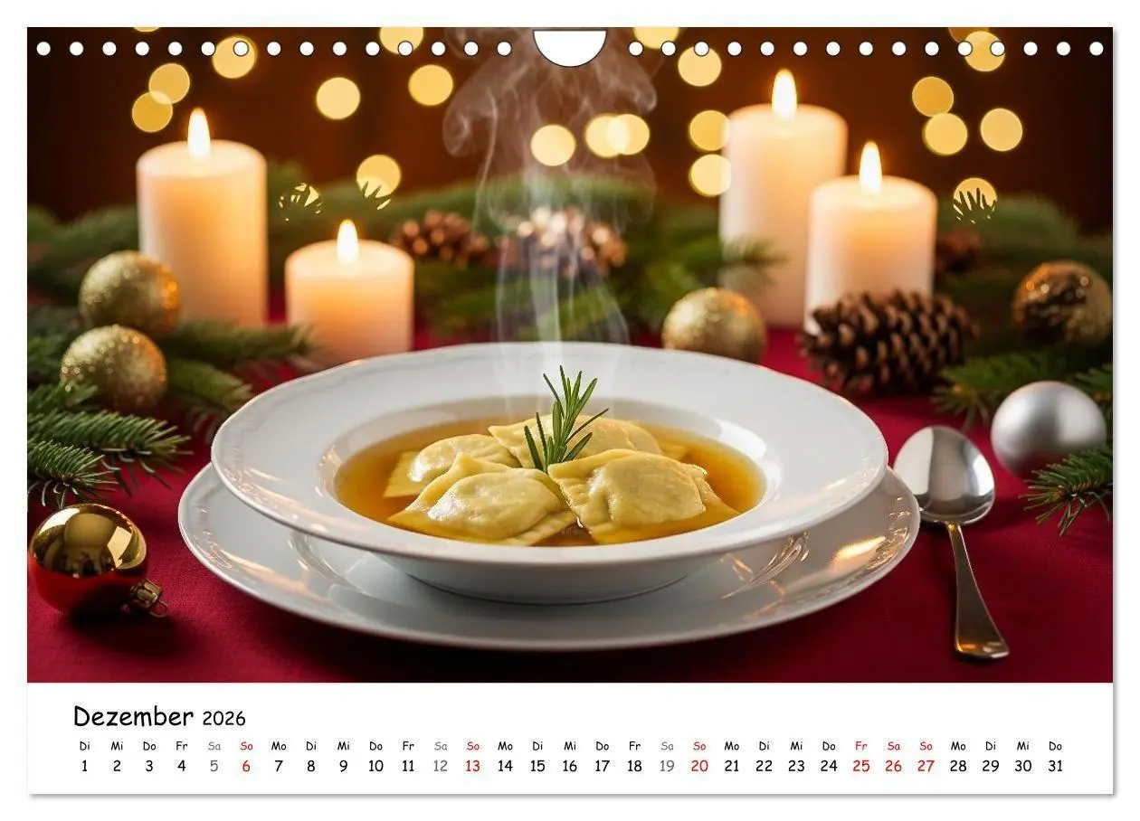 Bild: 9783516714753 | Schwäbischer Maultaschen-Kalender (Wandkalender 2026 DIN A4 quer),...