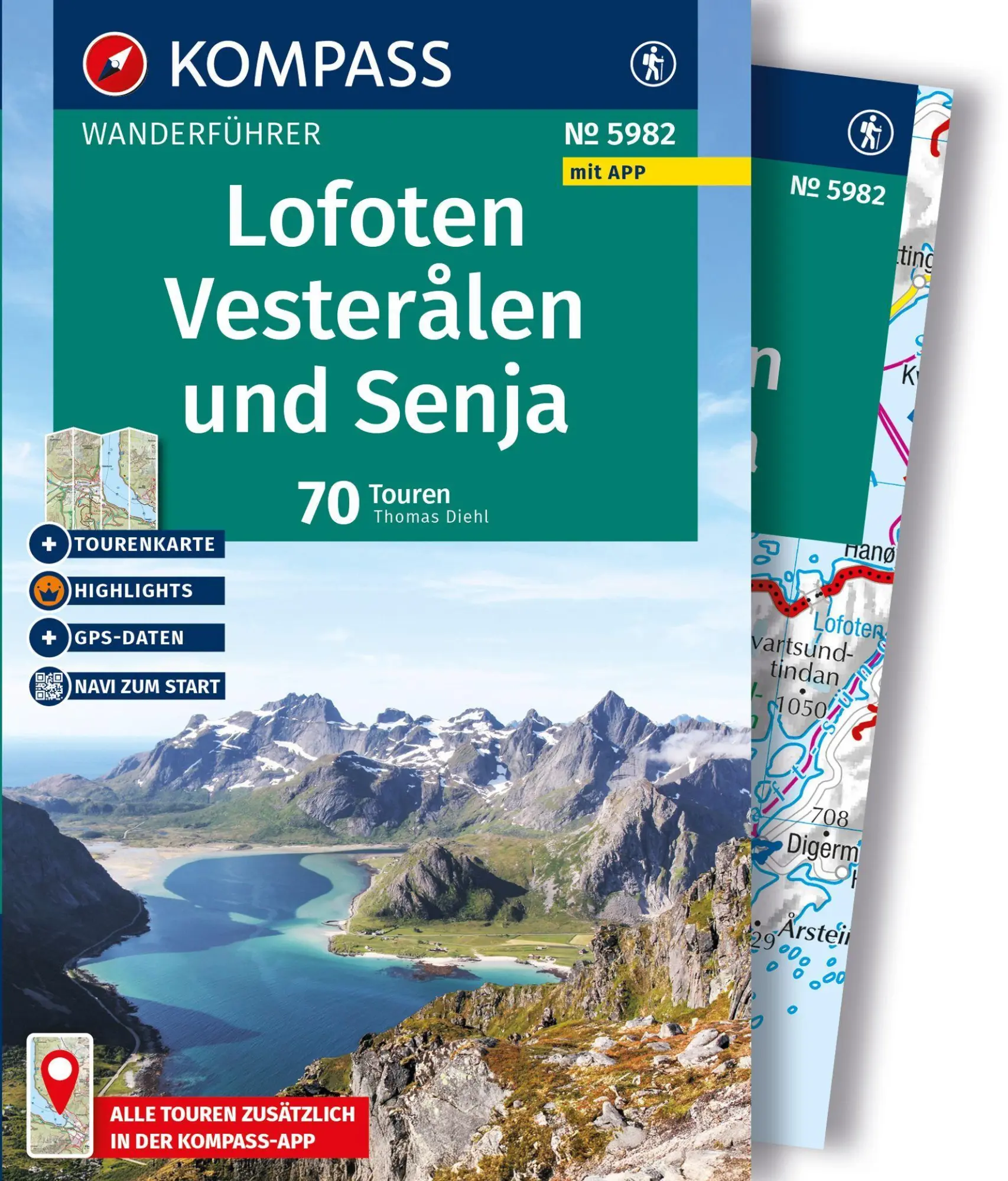 Cover: 9783991544753 | KOMPASS Wanderführer Lofoten, Vesterålen und Senja, 70 Touren mit...