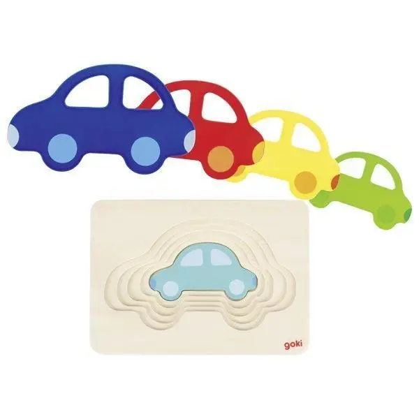 Cover: 4013594574853 | Schichtenpuzzle Auto | goki | Spiel | Goki | 57485 | Deutsch | 2018