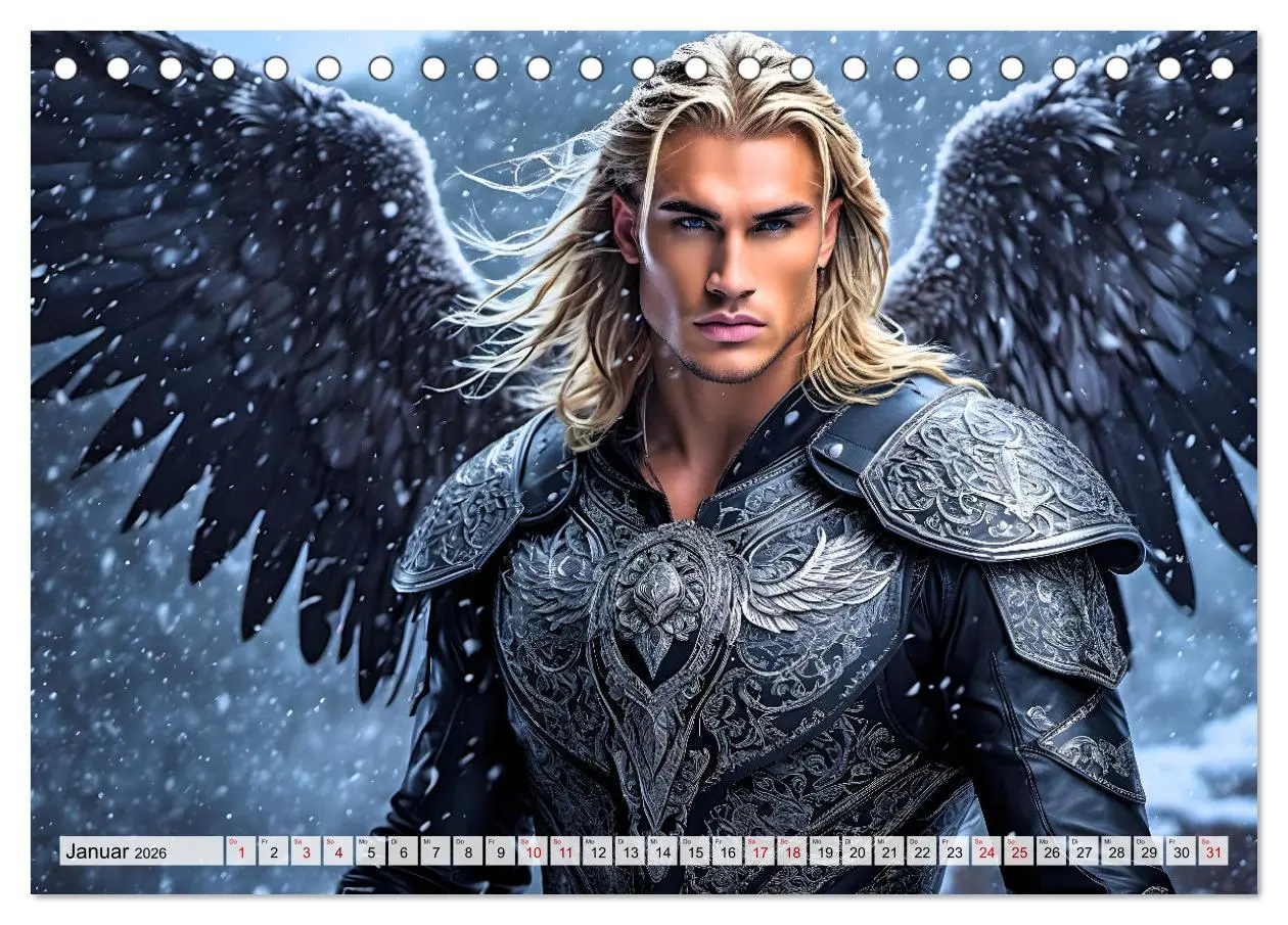 Bild: 9783457474853 | Engel - Kämpfer gegen das Böse (Tischkalender 2026 DIN A5 quer),...