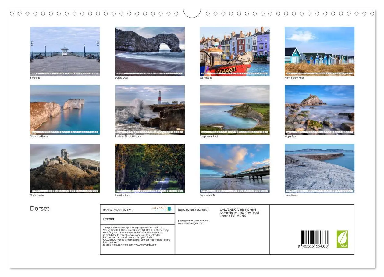 Bild: 9783516564853 | Dorset (Wall Calendar 2026 DIN A3 landscape), CALVENDO 12 Month...