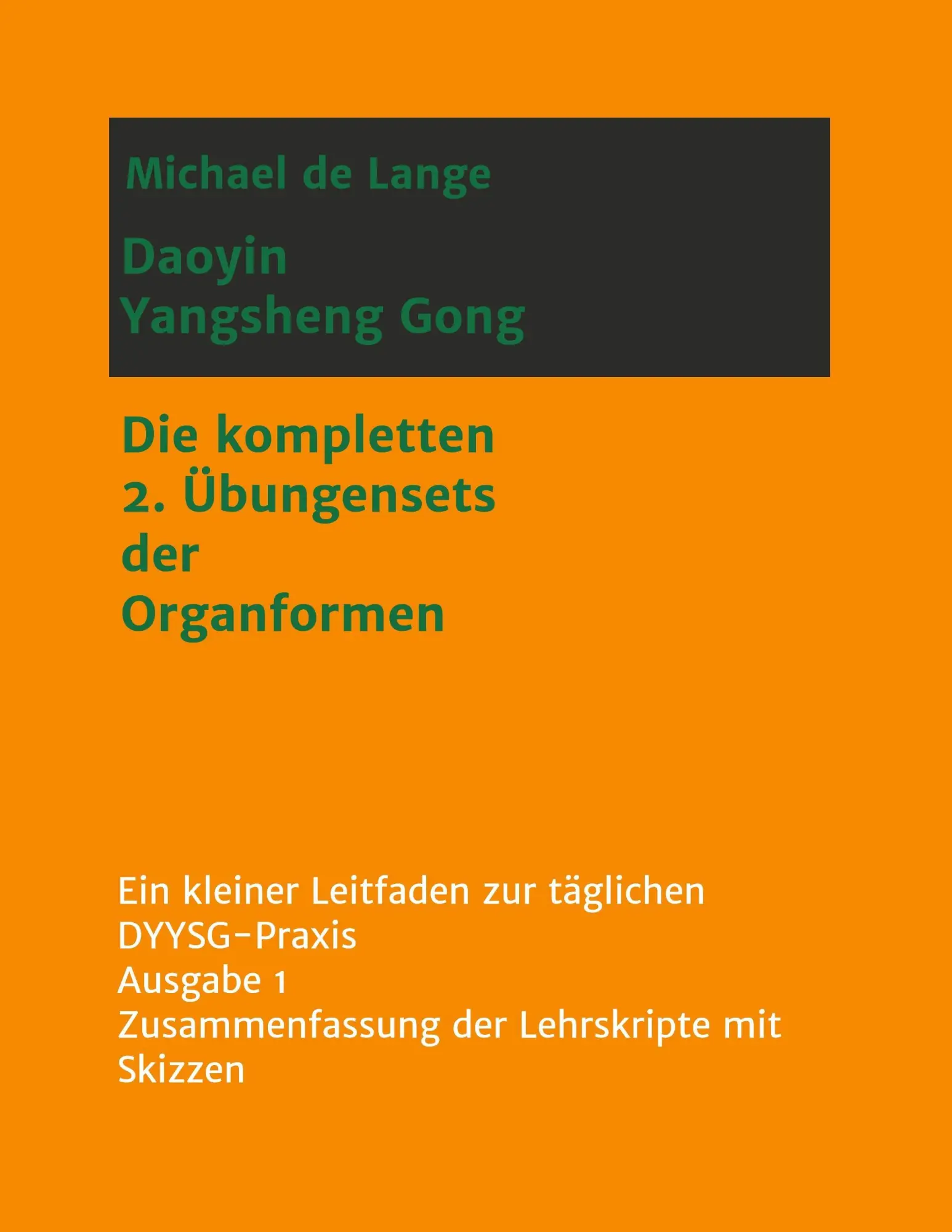 Cover: 9783746934853 | Daoyin Yangsheng Gong | Michael de Lange | Taschenbuch | 244 S. | 2018