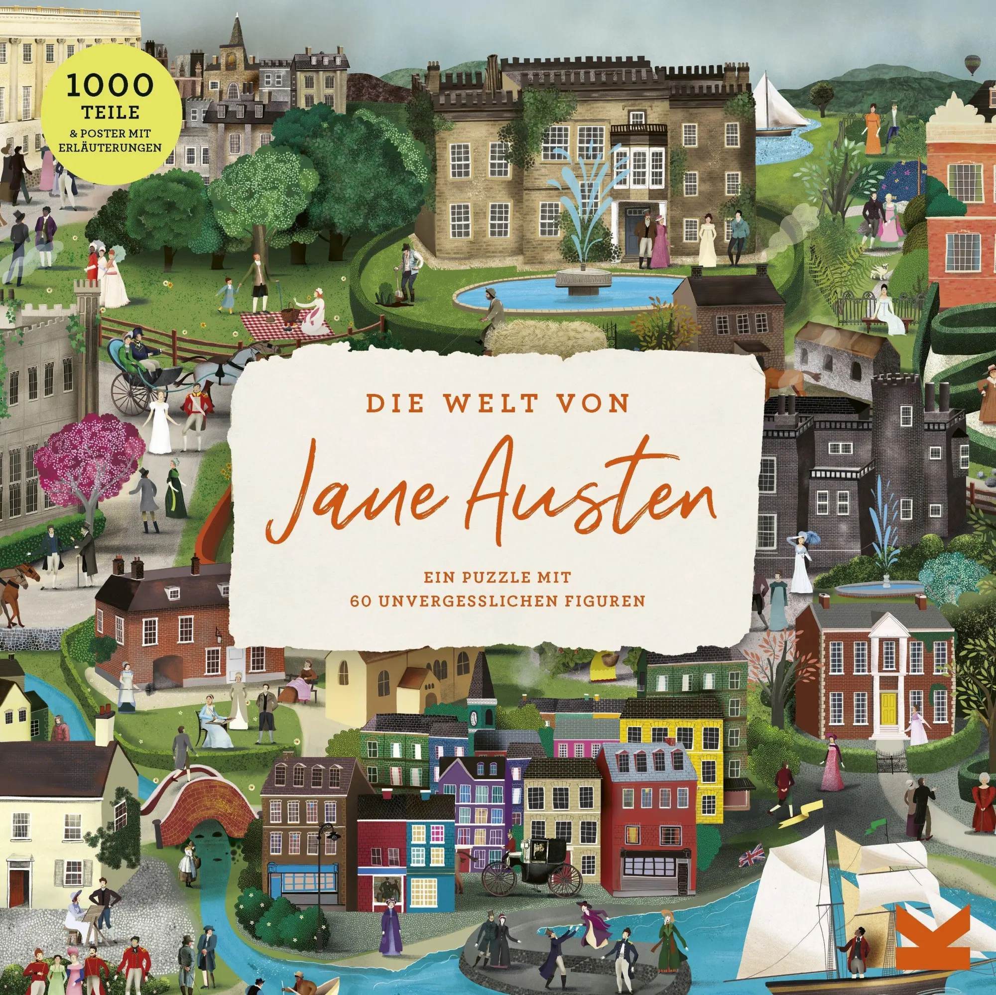 Cover: 9783962444853 | Die Welt von Jane Austen | Ein Puzzle mit 60 unvergesslichen Figuren