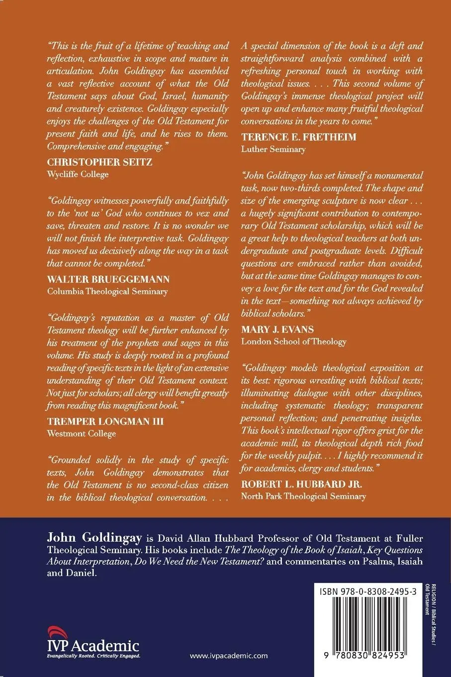 Rückseite: 9780830824953 | Old Testament Theology | Israel's Faith | John Goldingay | Taschenbuch
