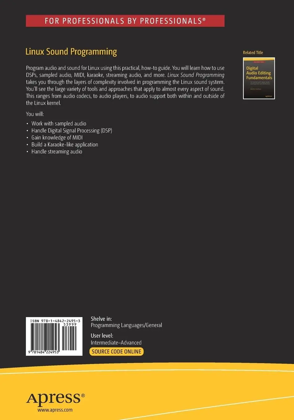 Rückseite: 9781484224953 | Linux Sound Programming | Jan Newmarch | Taschenbuch | xxiii | 2017