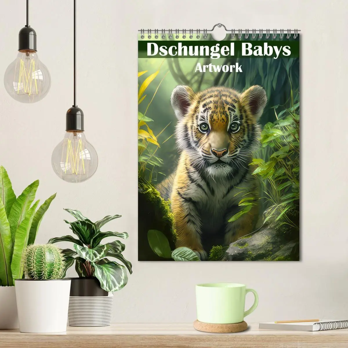 Bild: 9783569334953 | Dschungelbabys - Artwork (Wandkalender 2027 DIN A4 hoch), CALVENDO...