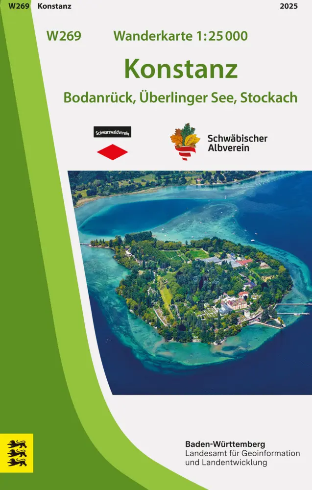 Cover: 9783863984953 | W269 Wanderkarte 1:25 000 Konstanz | LGL | (Land-)Karte | 2 S. | 2021