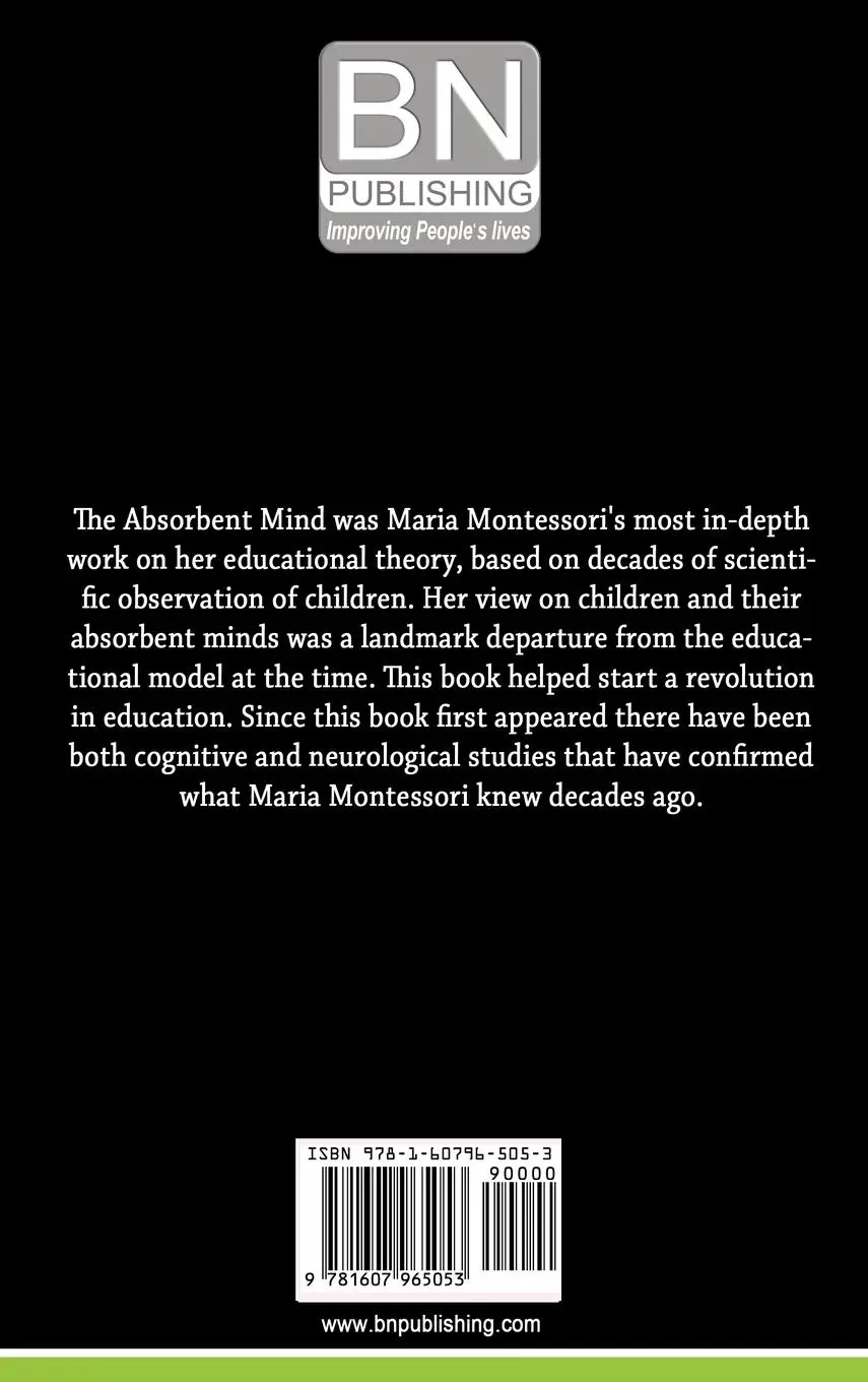 Rückseite: 9781607965053 | The Absorbent Mind | Maria Montessori | Buch | Englisch | 2012
