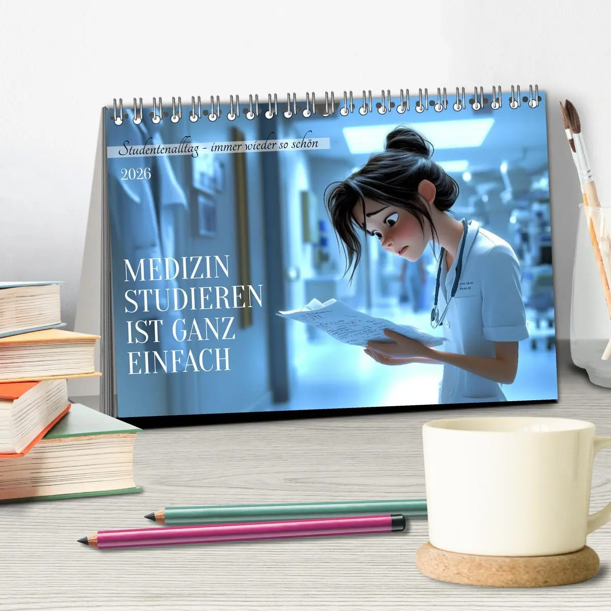 Bild: 9783457285053 | Medizin studieren ist ganz einfach (Tischkalender 2026 DIN A5...