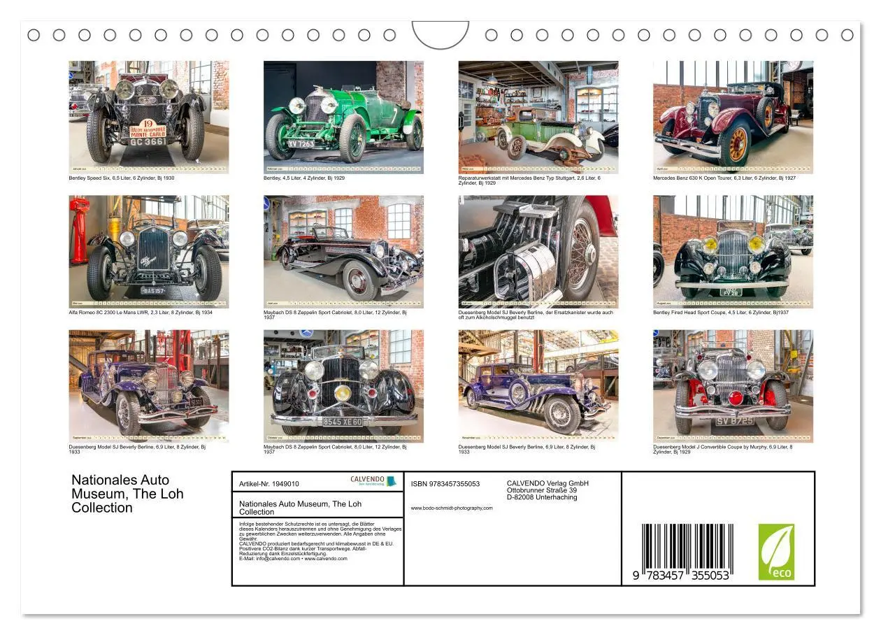 Bild: 9783457355053 | Nationales Auto Museum, The Loh Collection (Wandkalender 2026 DIN...