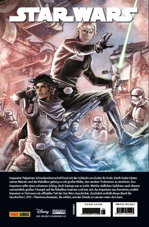 Rückseite: 9783741625053 | Star Wars Marvel Comics-Kollektion | Bd. 8: Imperium in Trümmern