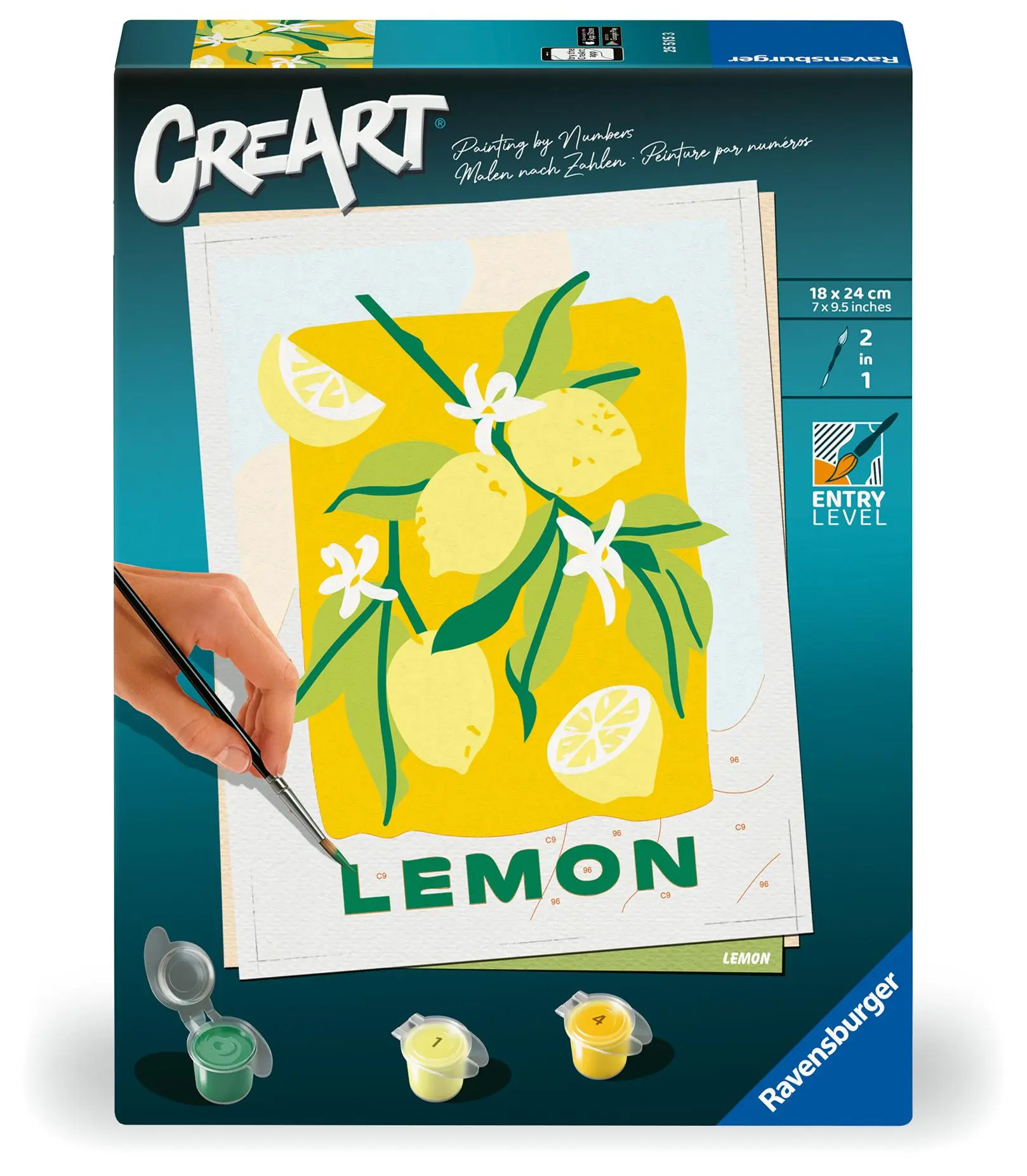 Cover: 4005556255153 | CreArt, Malen nach Zahlen Adults Trend - Zitronen | Spiel | CreArt