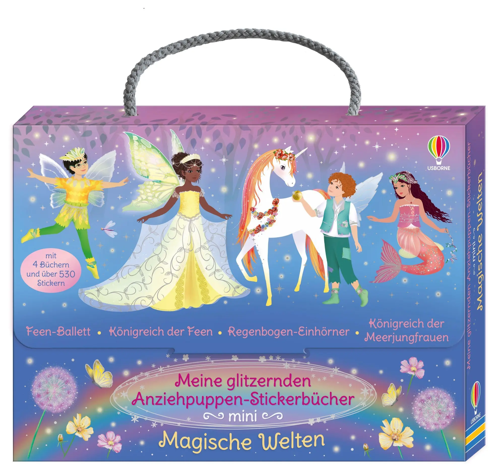 Cover: 9781035705153 | Meine glitzernden Anziehpuppen-Stickerbücher mini: Magische Welten