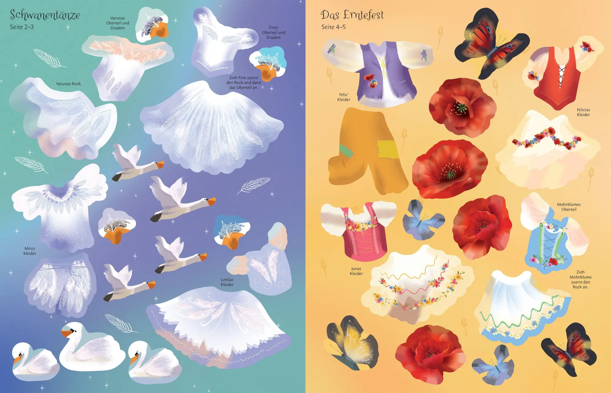 Bild: 9781035705153 | Meine glitzernden Anziehpuppen-Stickerbücher mini: Magische Welten