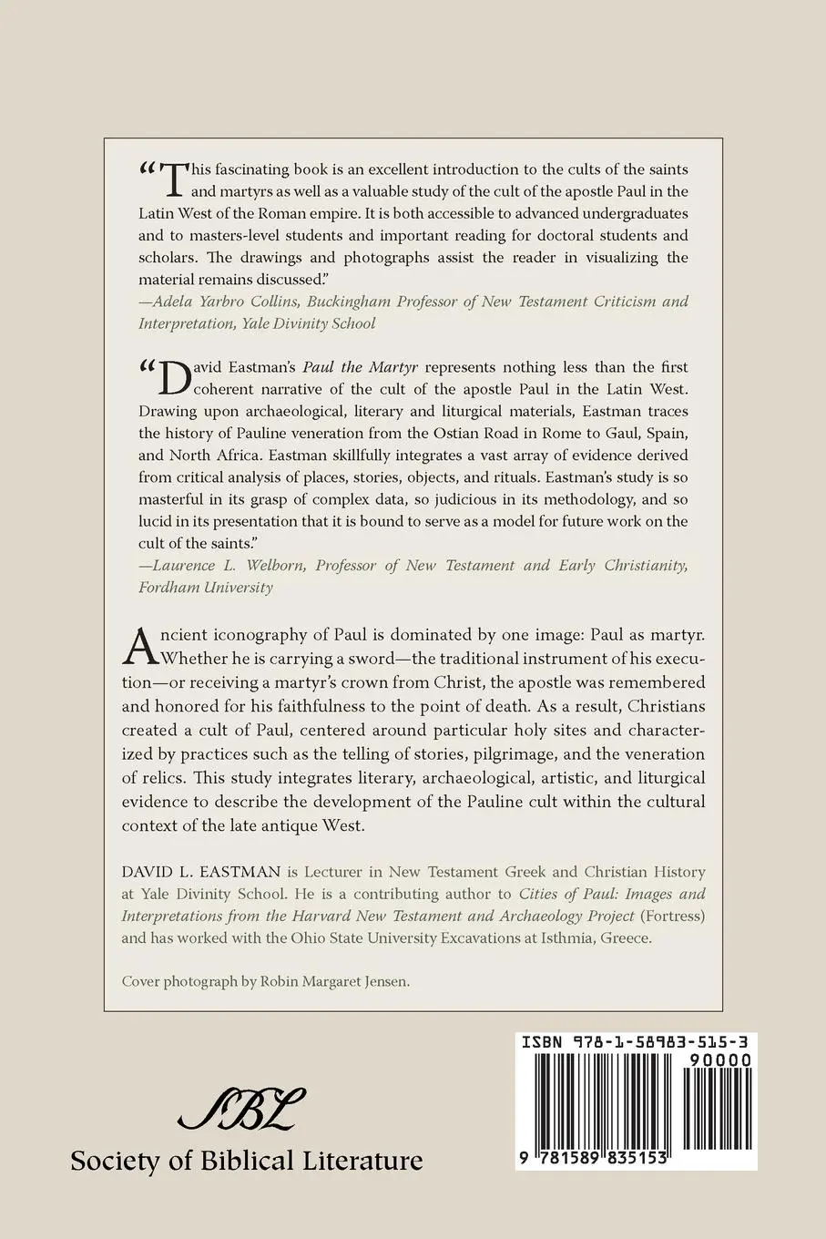 Rückseite: 9781589835153 | Paul the Martyr | The Cult of the Apostle in the Latin West | Eastman