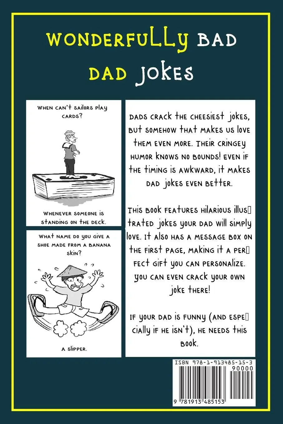Rückseite: 9781913485153 | Dad Jokes | Wonderfully Bad Dad Jokes | Frank N Steinz | Taschenbuch