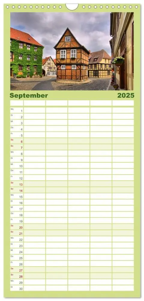 Bild: 9783457105153 | Familienplaner 2025 - Quedlinburg - Welterbestadt im Harz mit 5...