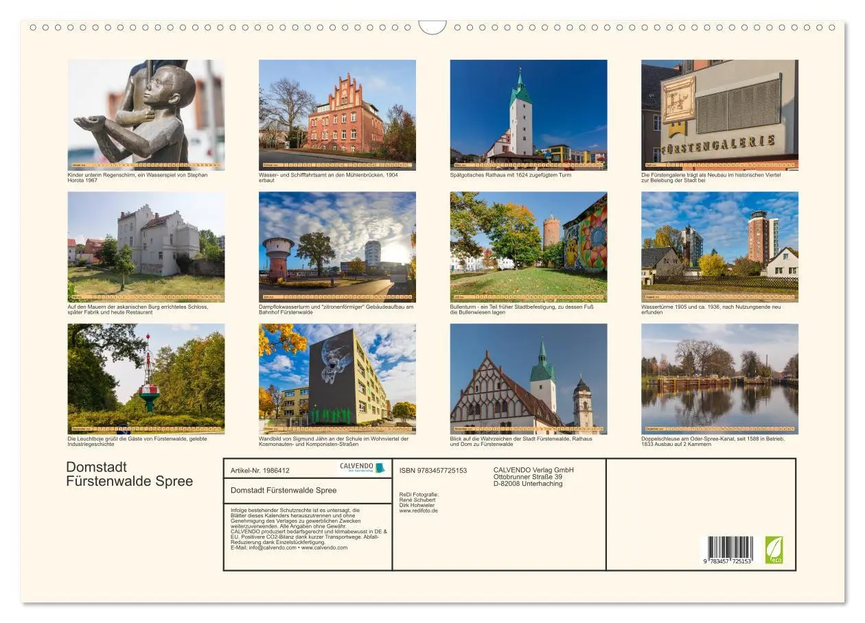 Bild: 9783457725153 | Domstadt Fürstenwalde Spree (Wandkalender 2026 DIN A2 quer),...