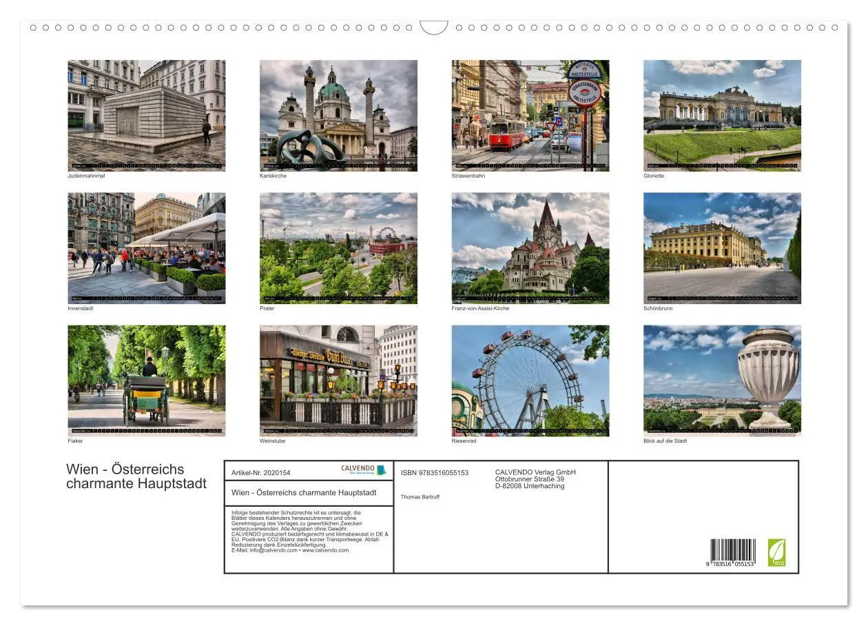 Bild: 9783516055153 | Wien - Österreichs charmante Hauptstadt (Wandkalender 2026 DIN A2...