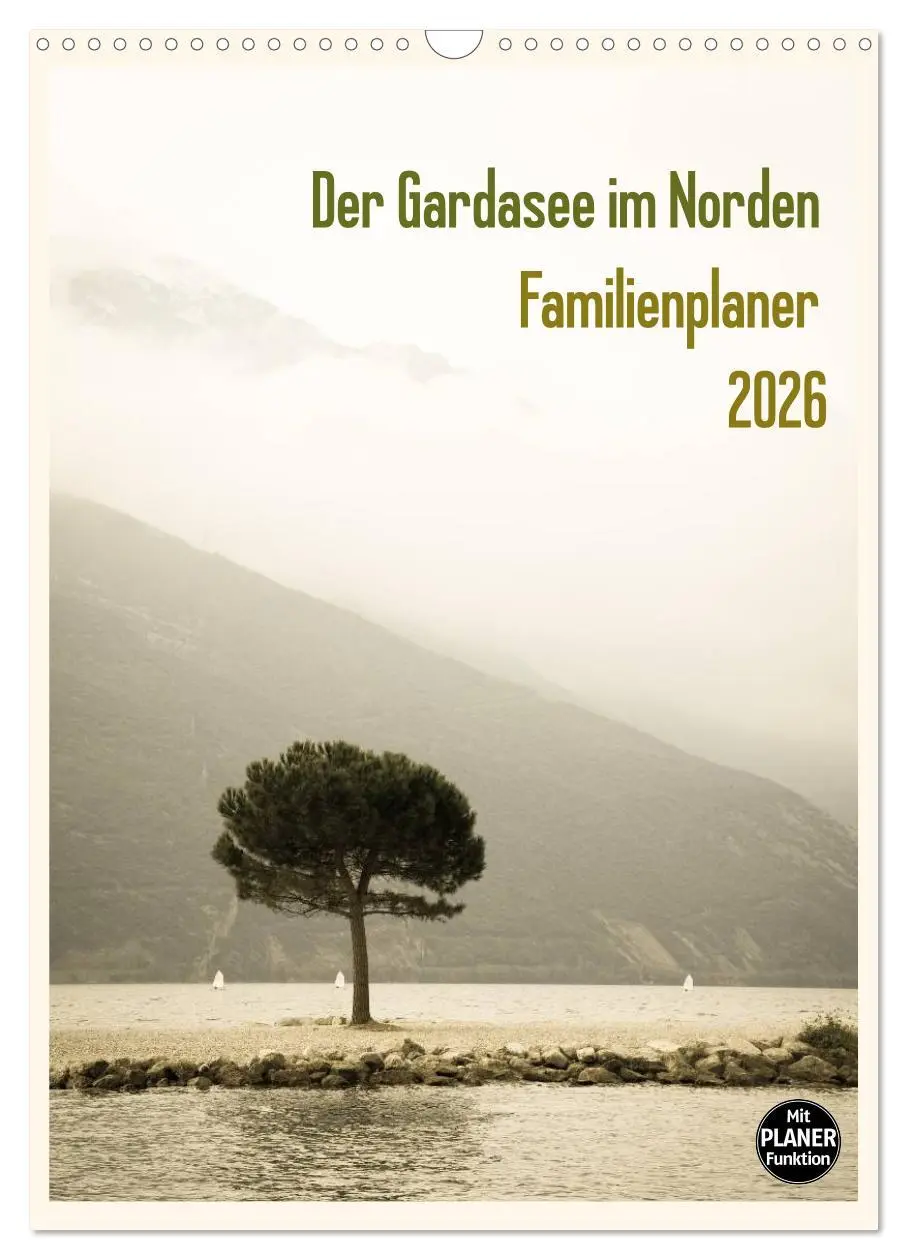Cover: 9783516435153 | Der Gardasee im Norden - Familienplaner 2026 (Wandkalender 2026 DIN...