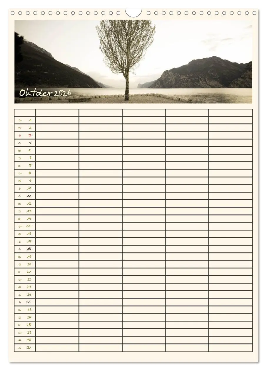 Bild: 9783516435153 | Der Gardasee im Norden - Familienplaner 2026 (Wandkalender 2026 DIN...