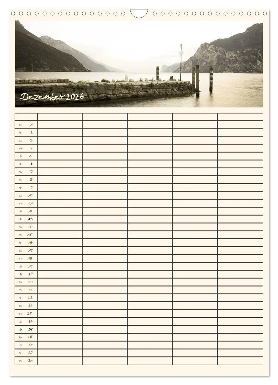 Bild: 9783516435153 | Der Gardasee im Norden - Familienplaner 2026 (Wandkalender 2026 DIN...