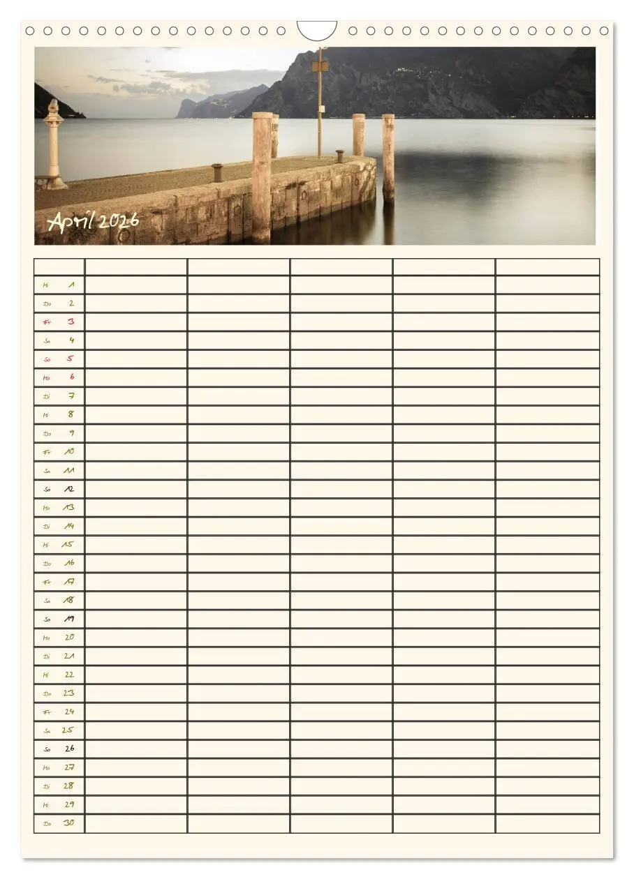 Bild: 9783516435153 | Der Gardasee im Norden - Familienplaner 2026 (Wandkalender 2026 DIN...