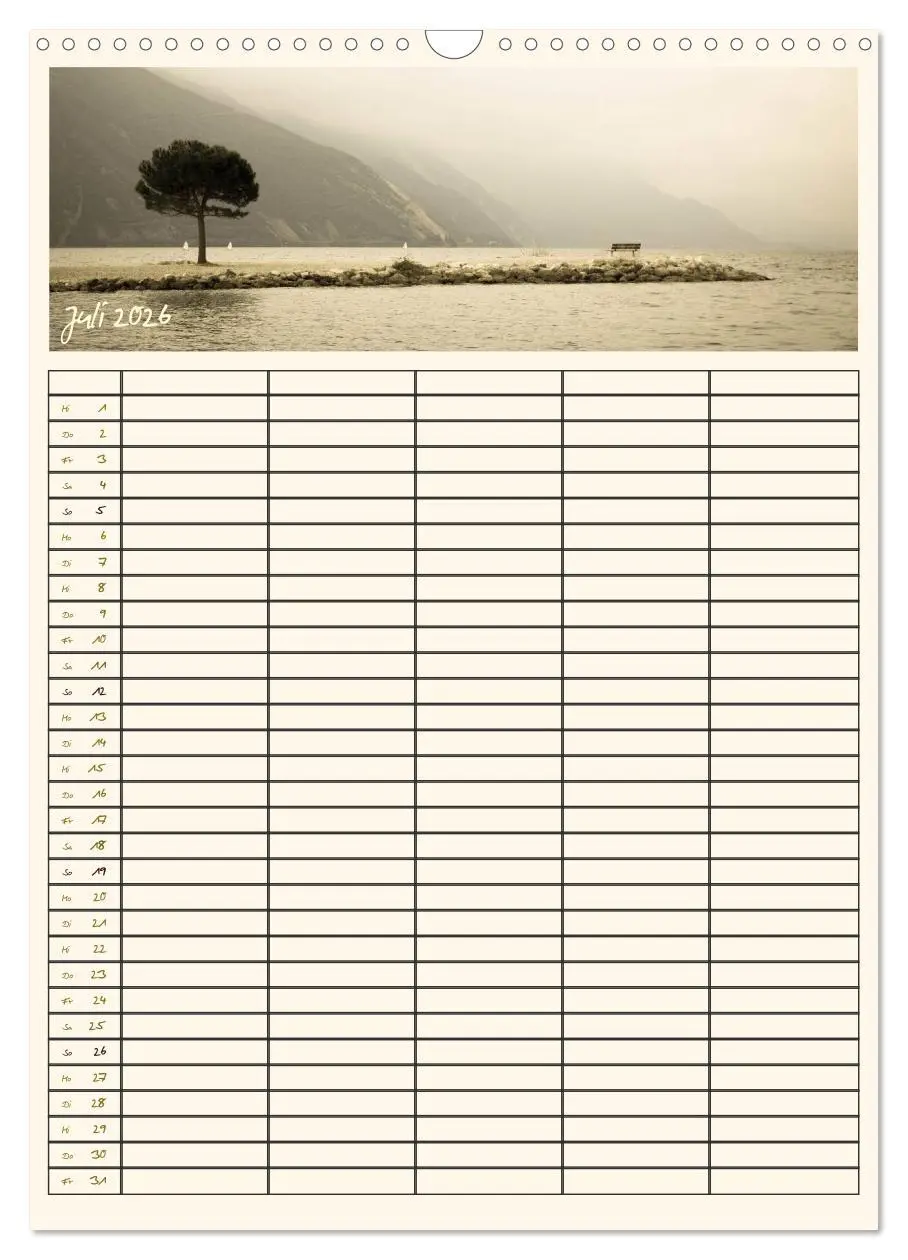 Bild: 9783516435153 | Der Gardasee im Norden - Familienplaner 2026 (Wandkalender 2026 DIN...