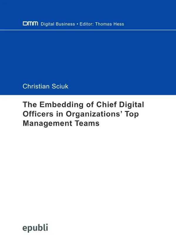 Cover: 9783759845153 | The Embedding of Chief Digital Officers in Organizations' Top...
