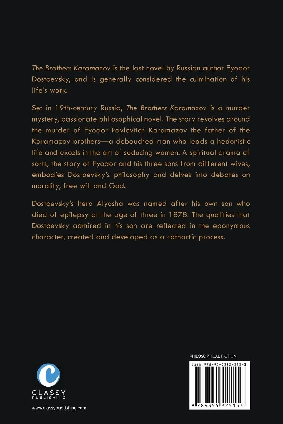 Rückseite: 9789355225153 | The Brothers Karamazov | Fyodor Dostoevsky | Taschenbuch | Englisch