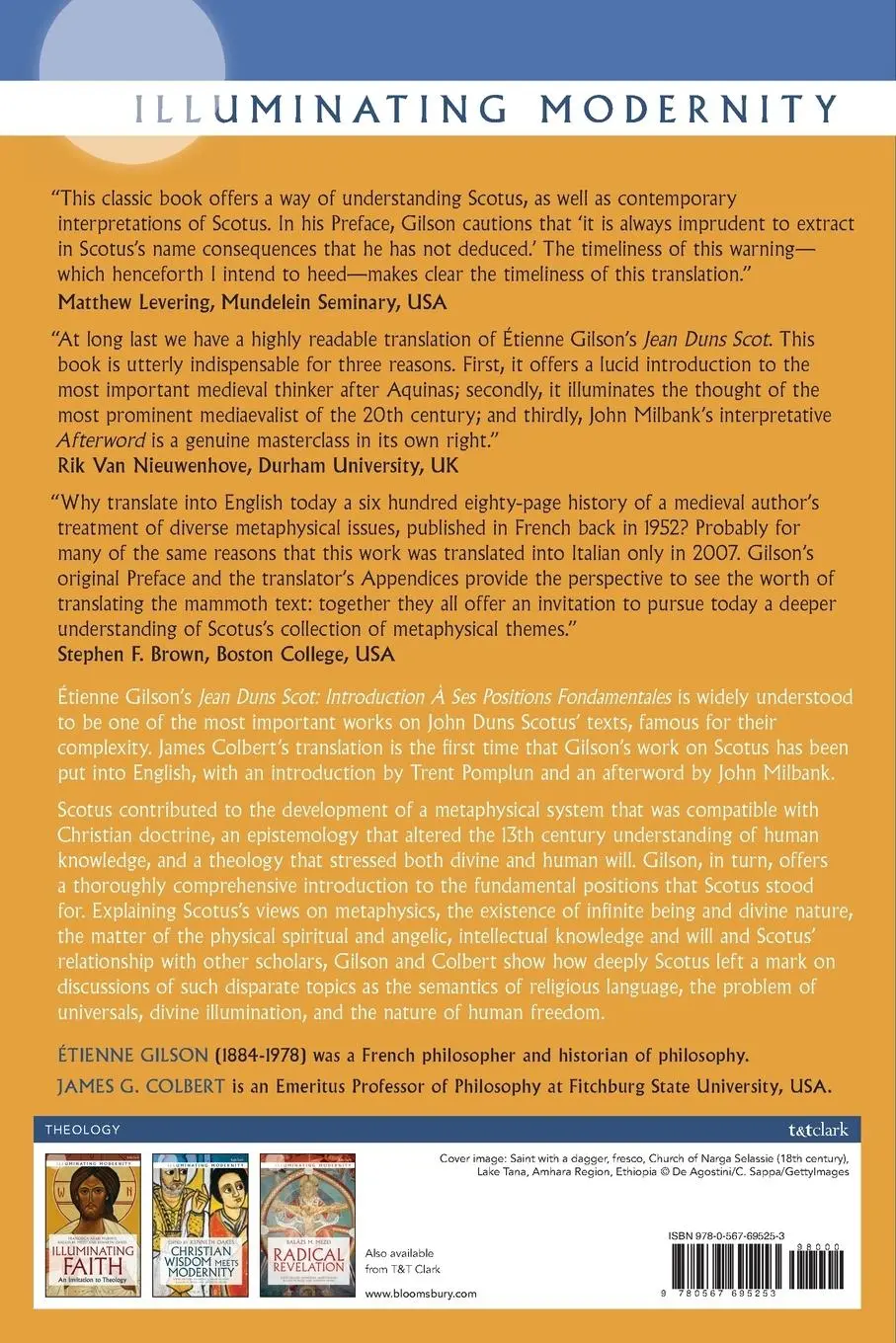 Rückseite: 9780567695253 | John Duns Scotus | Introduction to His Fundamental Positions | Gilson
