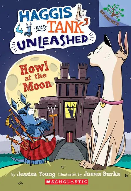 Cover: 9781338045253 | Howl at the Moon: A Branches Book (Haggis and Tank Unleashed #3):...