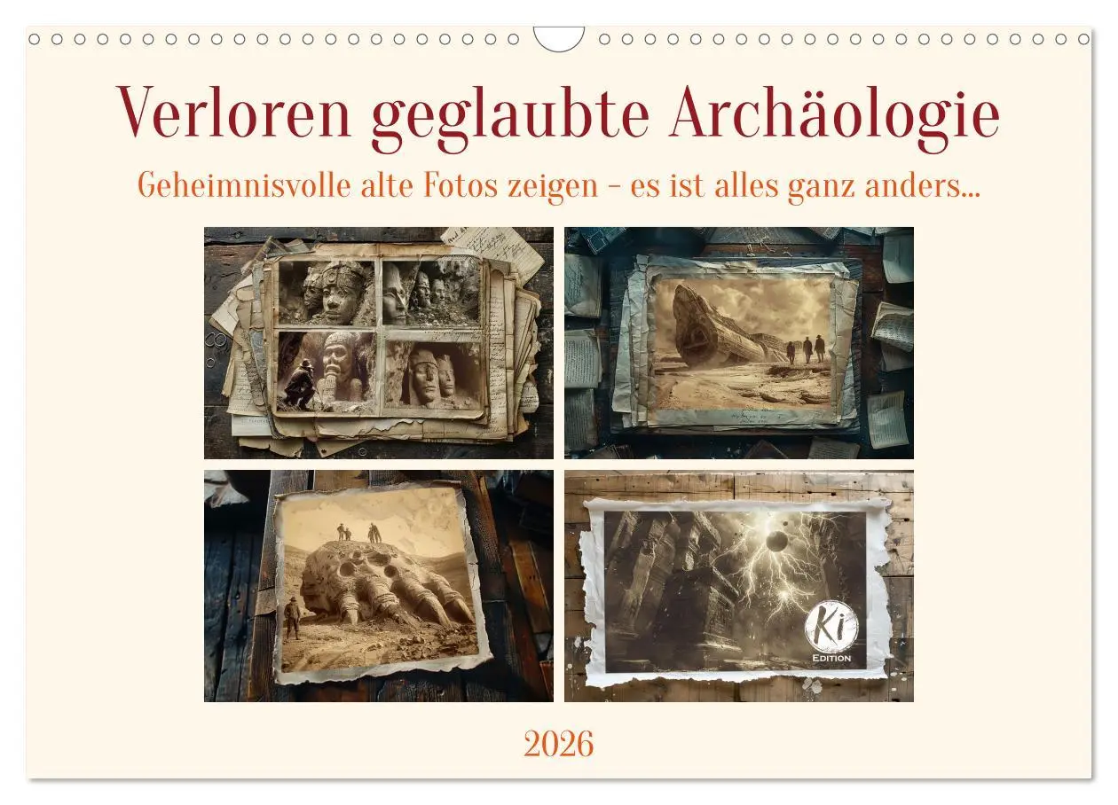Cover: 9783457405253 | Verloren geglaubte Archäologie (Wandkalender 2026 DIN A3 quer),...