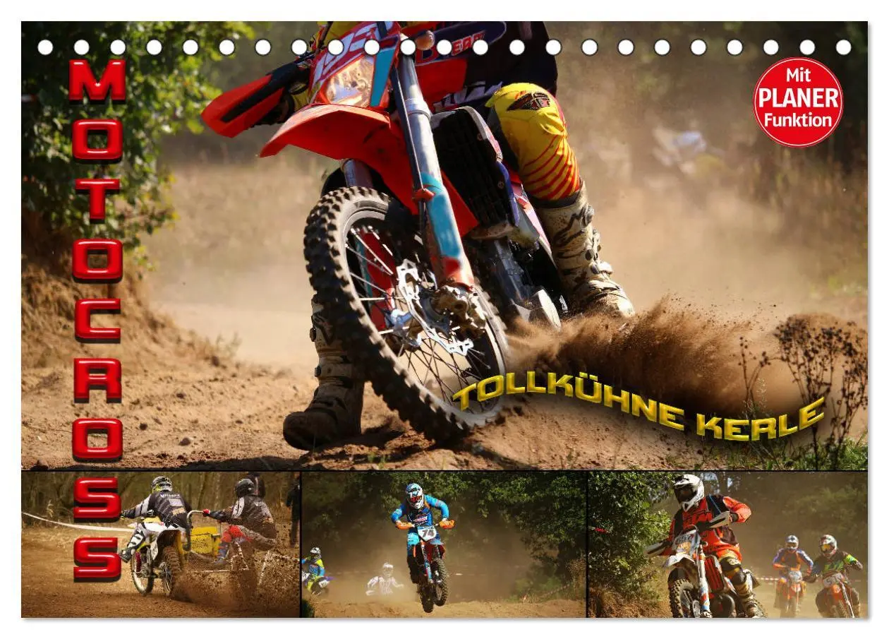 Cover: 9783457885253 | Motocross - tollkühne Kerle (Tischkalender 2026 DIN A5 quer),...