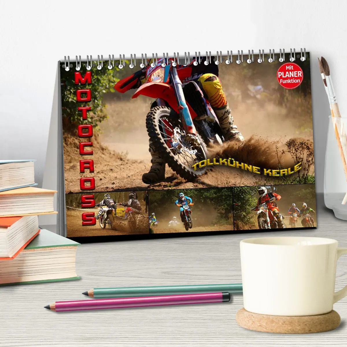 Bild: 9783457885253 | Motocross - tollkühne Kerle (Tischkalender 2026 DIN A5 quer),...