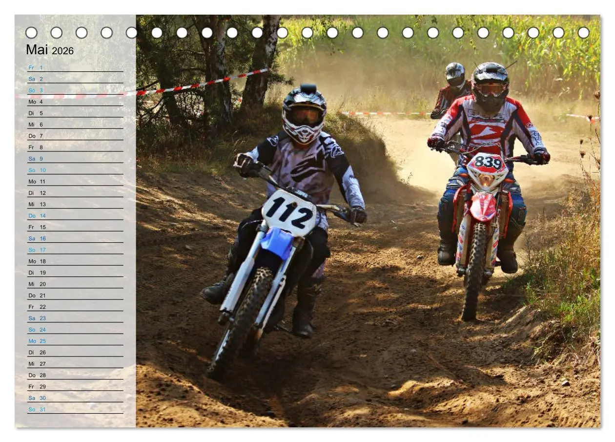 Bild: 9783457885253 | Motocross - tollkühne Kerle (Tischkalender 2026 DIN A5 quer),...