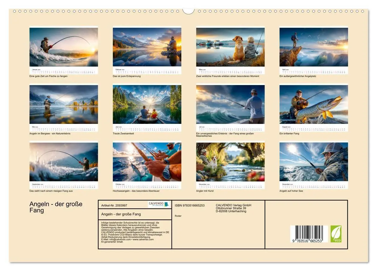 Bild: 9783516665253 | Angeln - der große Fang (hochwertiger Premium Wandkalender 2026 DIN...