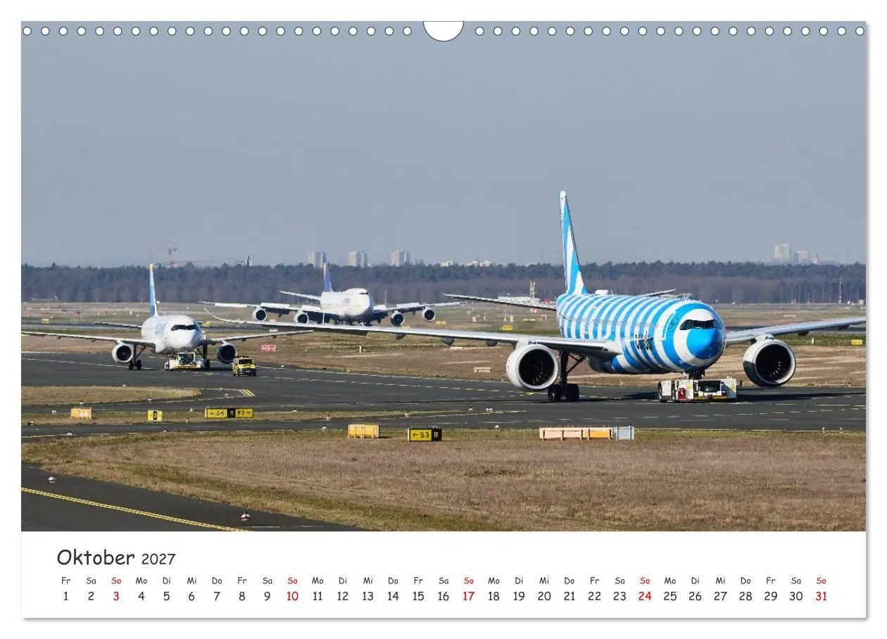 Bild: 9783516805253 | Frankfurt Airport - EDDF (Wandkalender 2027 DIN A3 quer), CALVENDO...