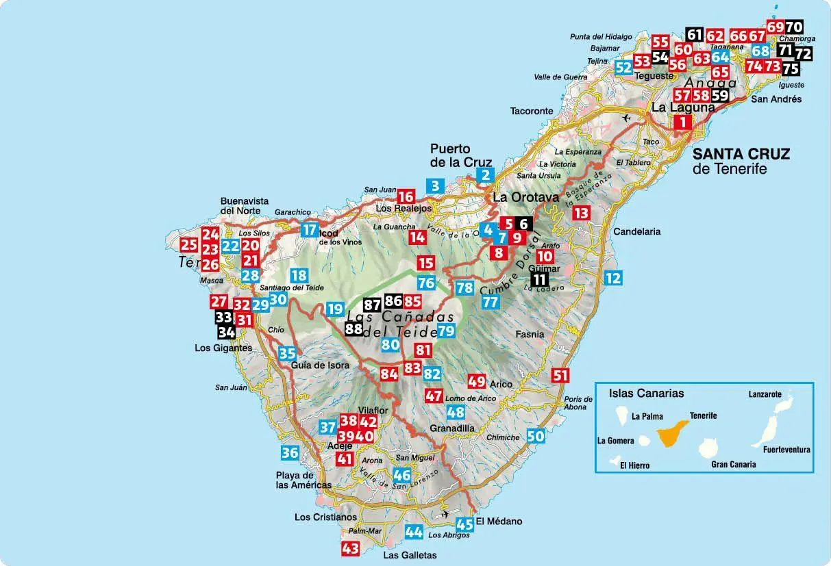 Bild: 9783763315253 | ROTHER Wanderführer Teneriffa. 88 Touren auf der 'Insel der...