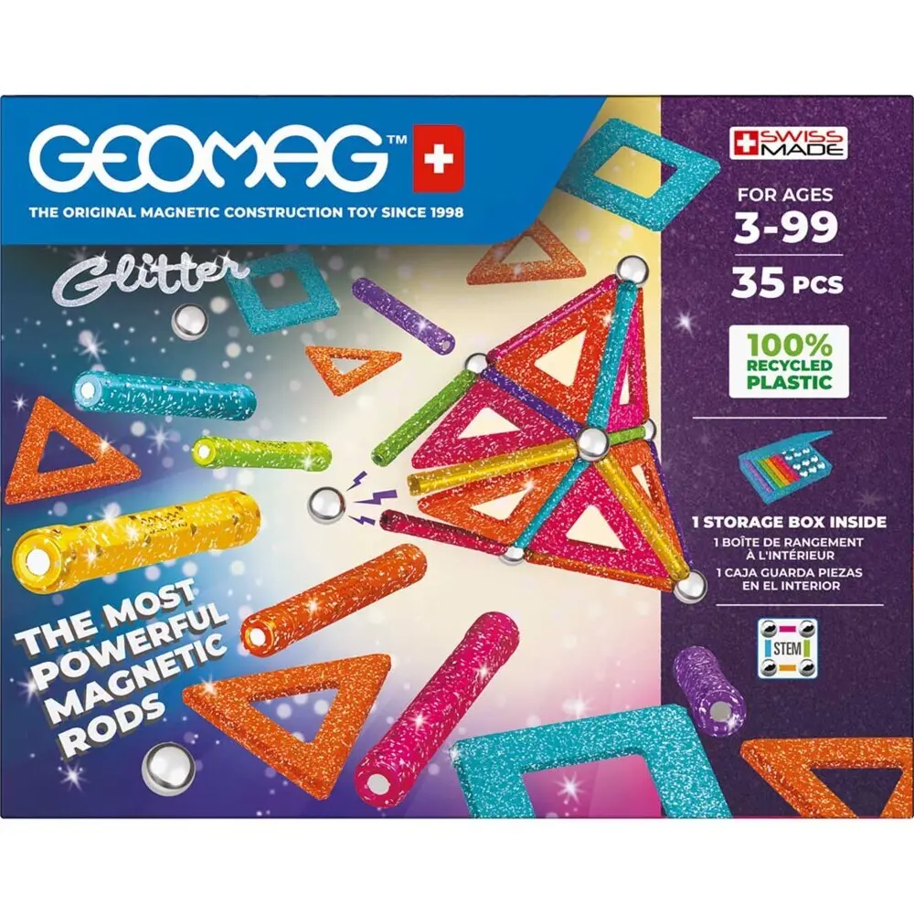 Bild: 871772005353 | Geomag Glitter Panels Recycled 35 | In Karton | 507061 | Deutsch
