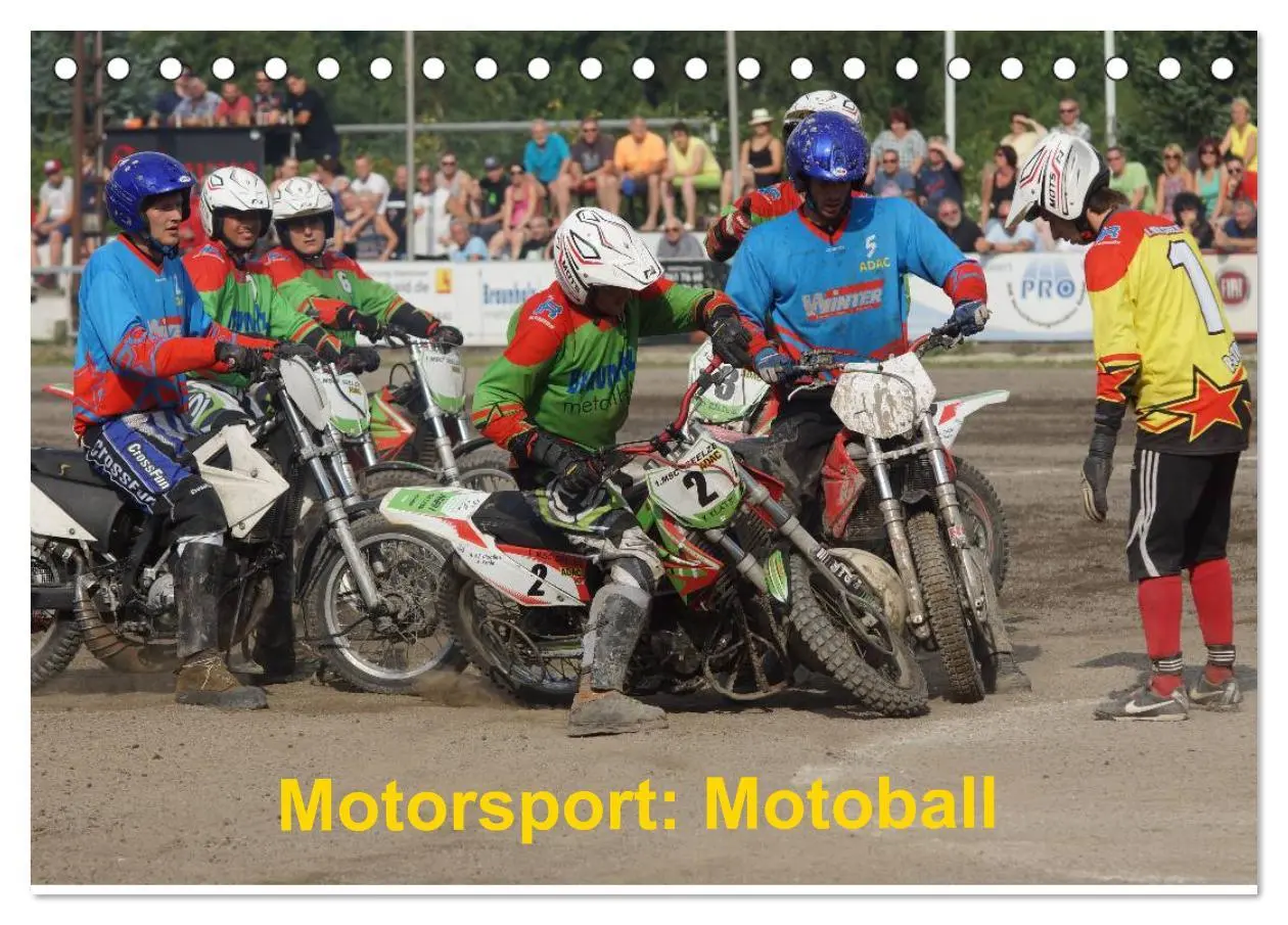 Cover: 9783516105353 | Motorsport: Motoball (Tischkalender 2026 DIN A5 quer), CALVENDO...