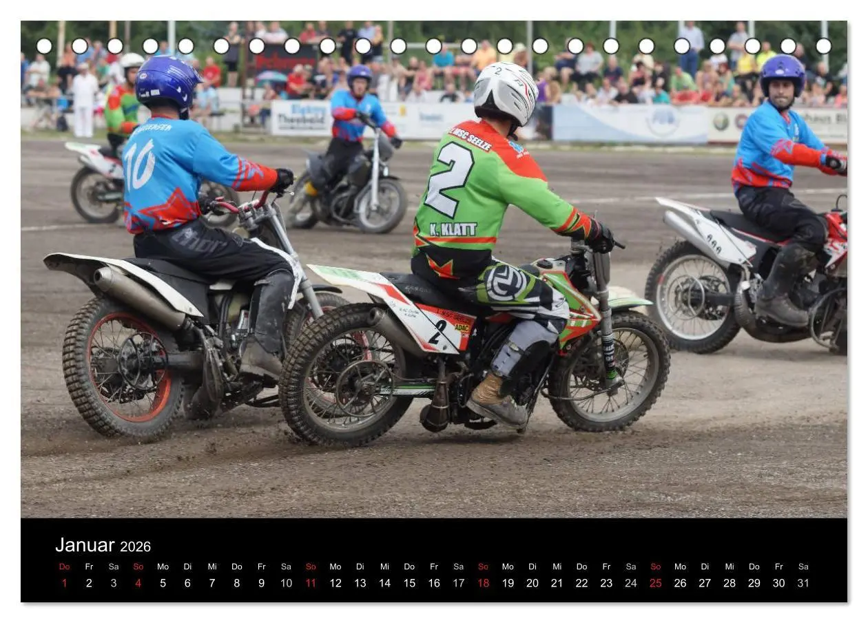 Bild: 9783516105353 | Motorsport: Motoball (Tischkalender 2026 DIN A5 quer), CALVENDO...