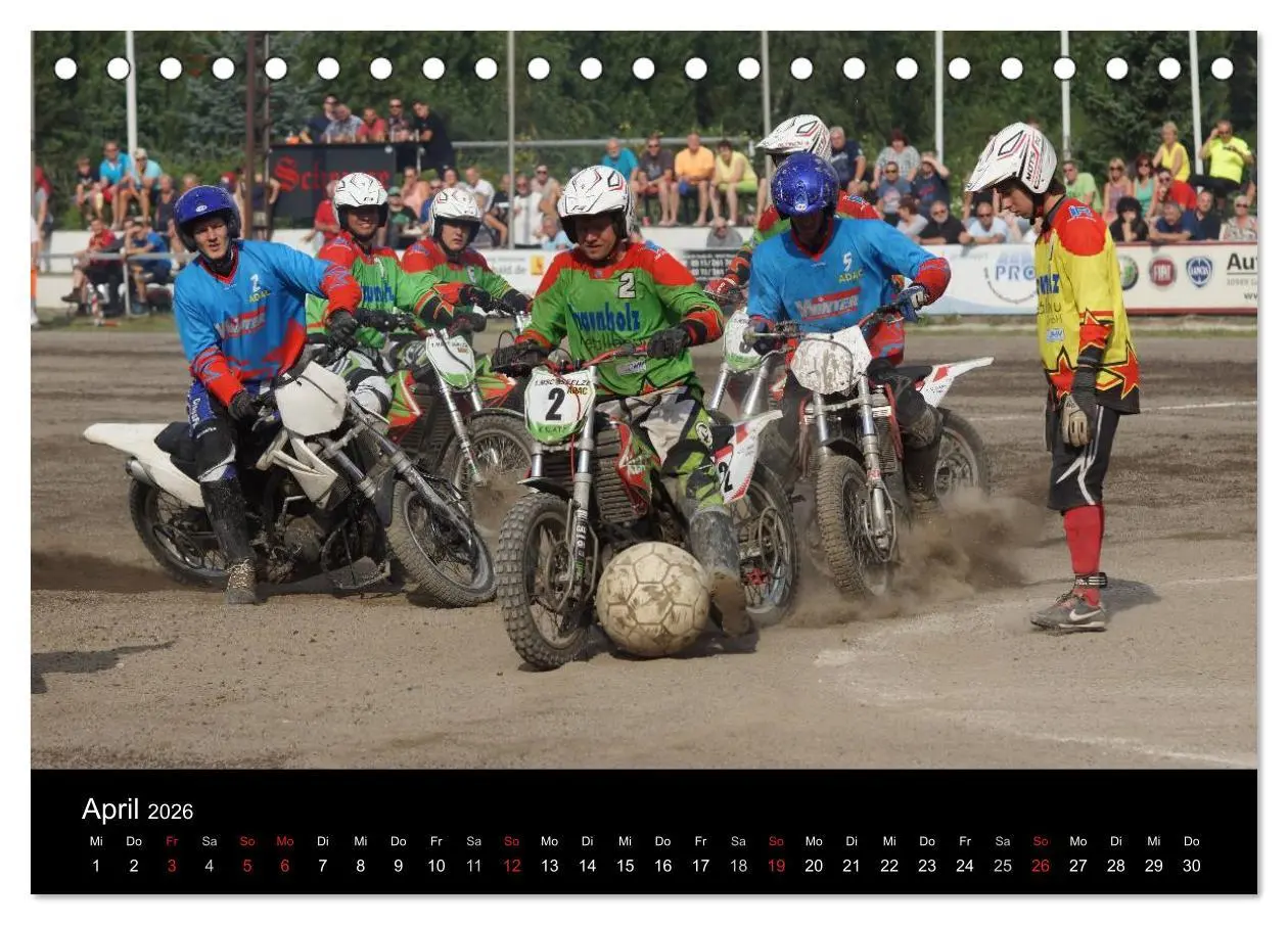 Bild: 9783516105353 | Motorsport: Motoball (Tischkalender 2026 DIN A5 quer), CALVENDO...
