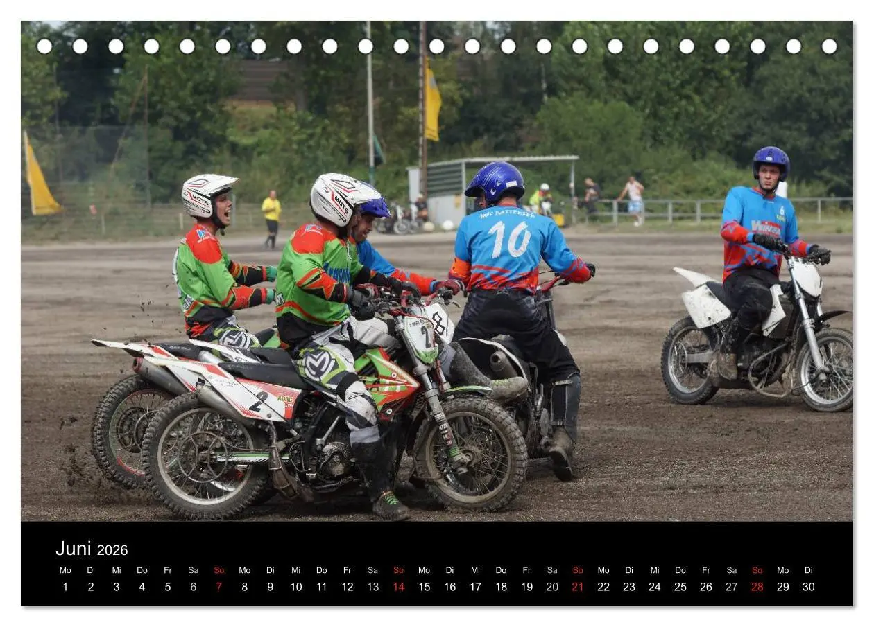 Bild: 9783516105353 | Motorsport: Motoball (Tischkalender 2026 DIN A5 quer), CALVENDO...